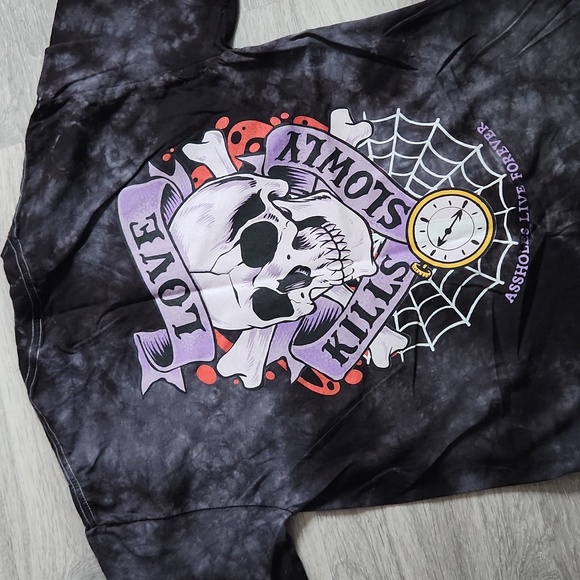 Brand new Alf love kills slowly t shirt medium acid wash - Picture 1 of 4